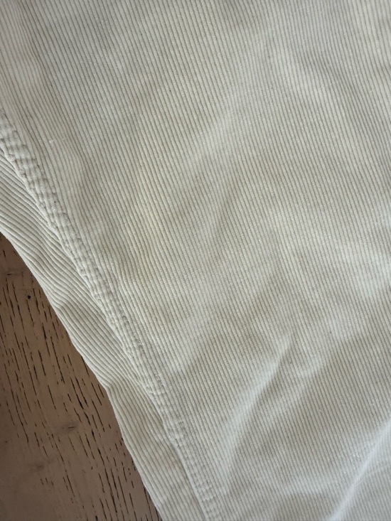 Brandy Melville Cream 100% Cotton Corduroy Flare Pants size Small - Picture 4 of 11